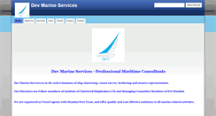 Desktop Screenshot of devmarineservices.com